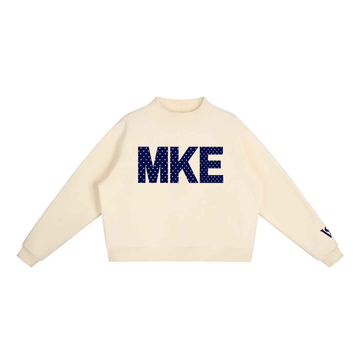 Milwaukee WS Mockneck Polka Dot - Cream