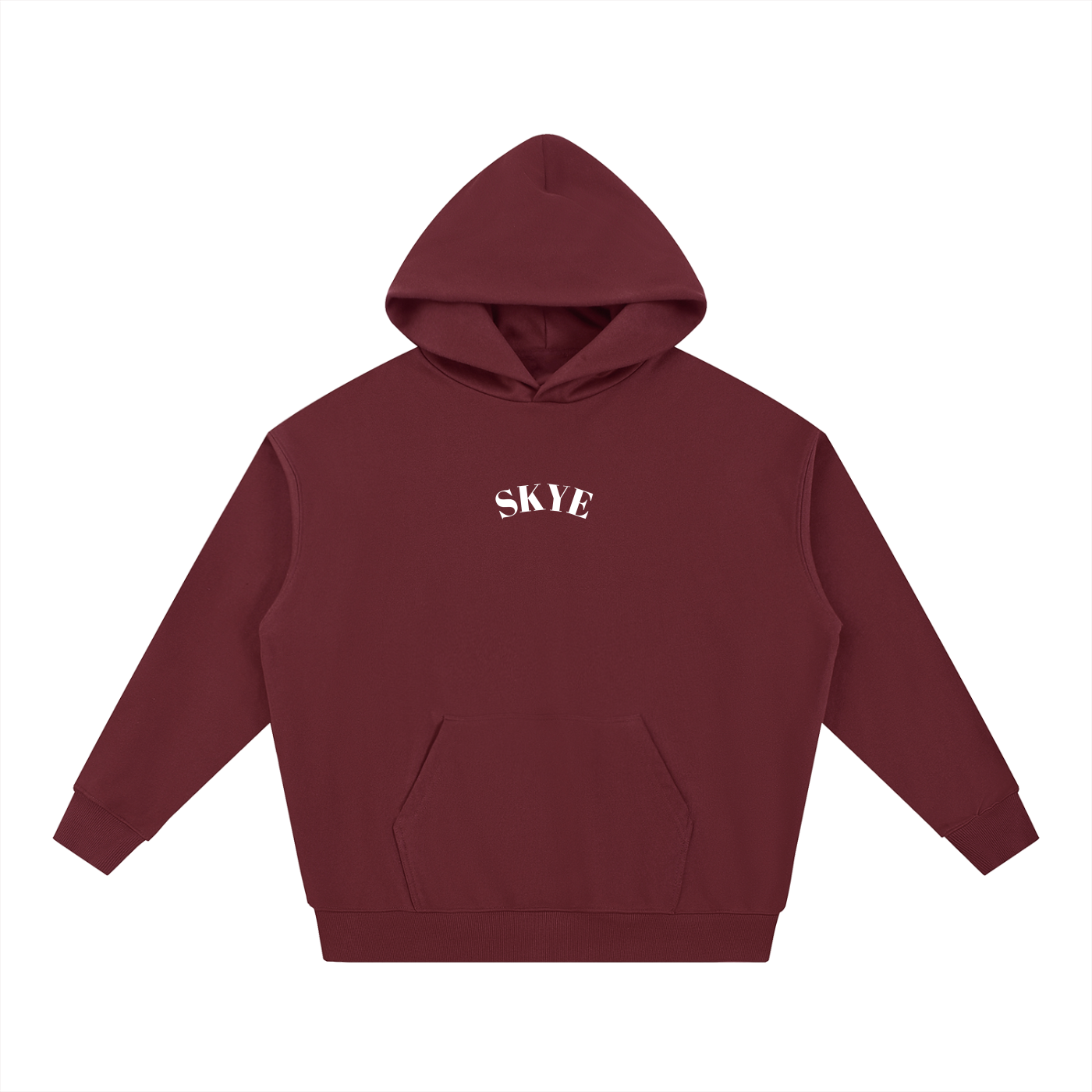 dark red matchbox hoodie
