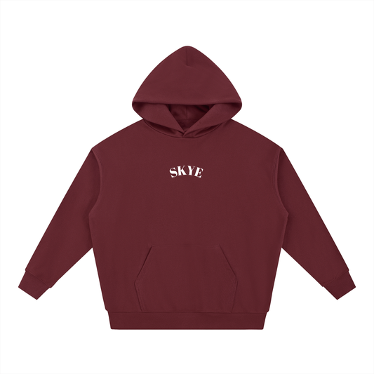 dark red matchbox hoodie