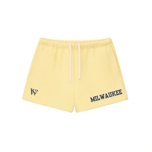 Milwaukee Wellness Society Shorts - Yellow