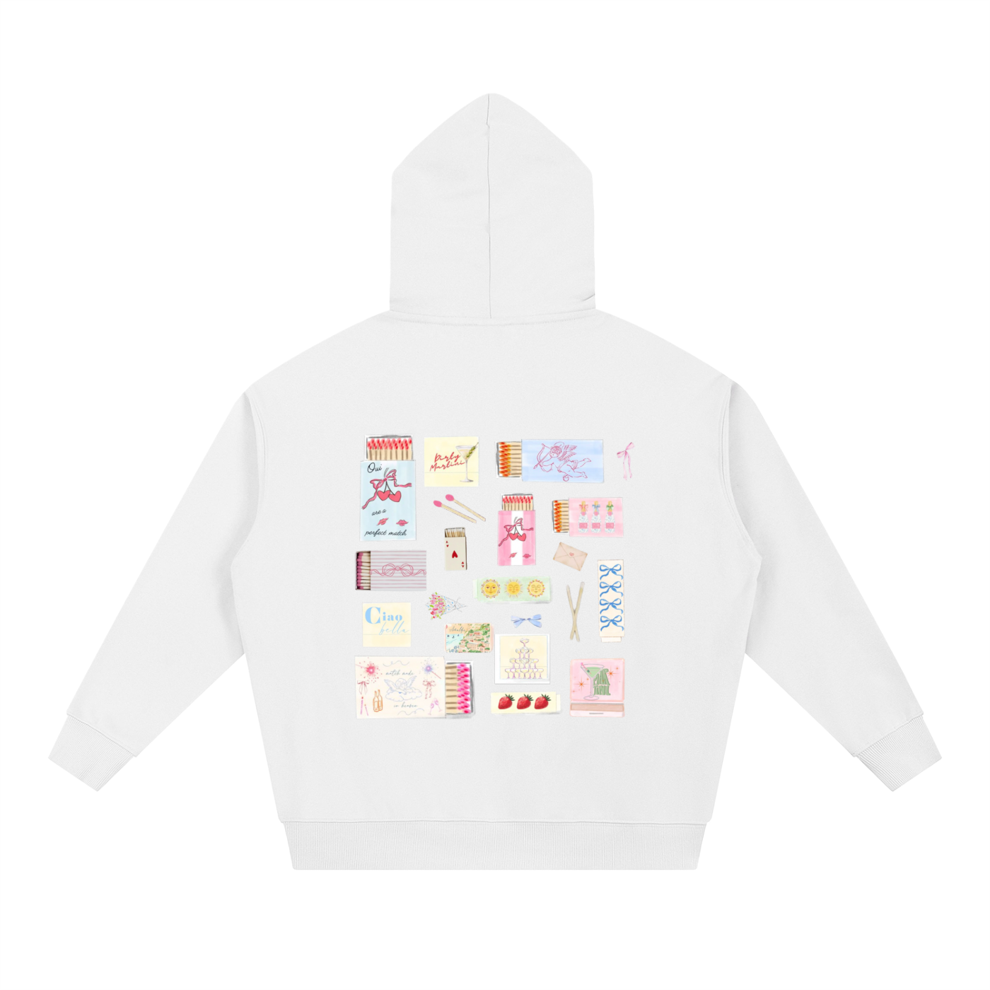 light pastels matchbox hoodie